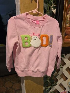 Pink Kids Sweatshirt with 'Boo!' Applique - Brand: Child of Mine